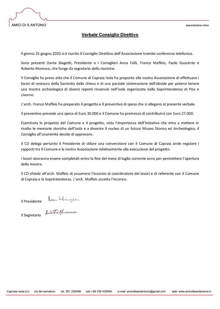 Verbale CD giugno 2020